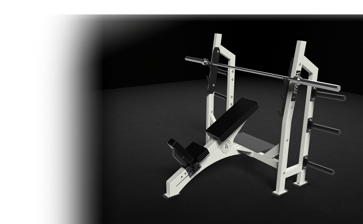 Incline bench online rack